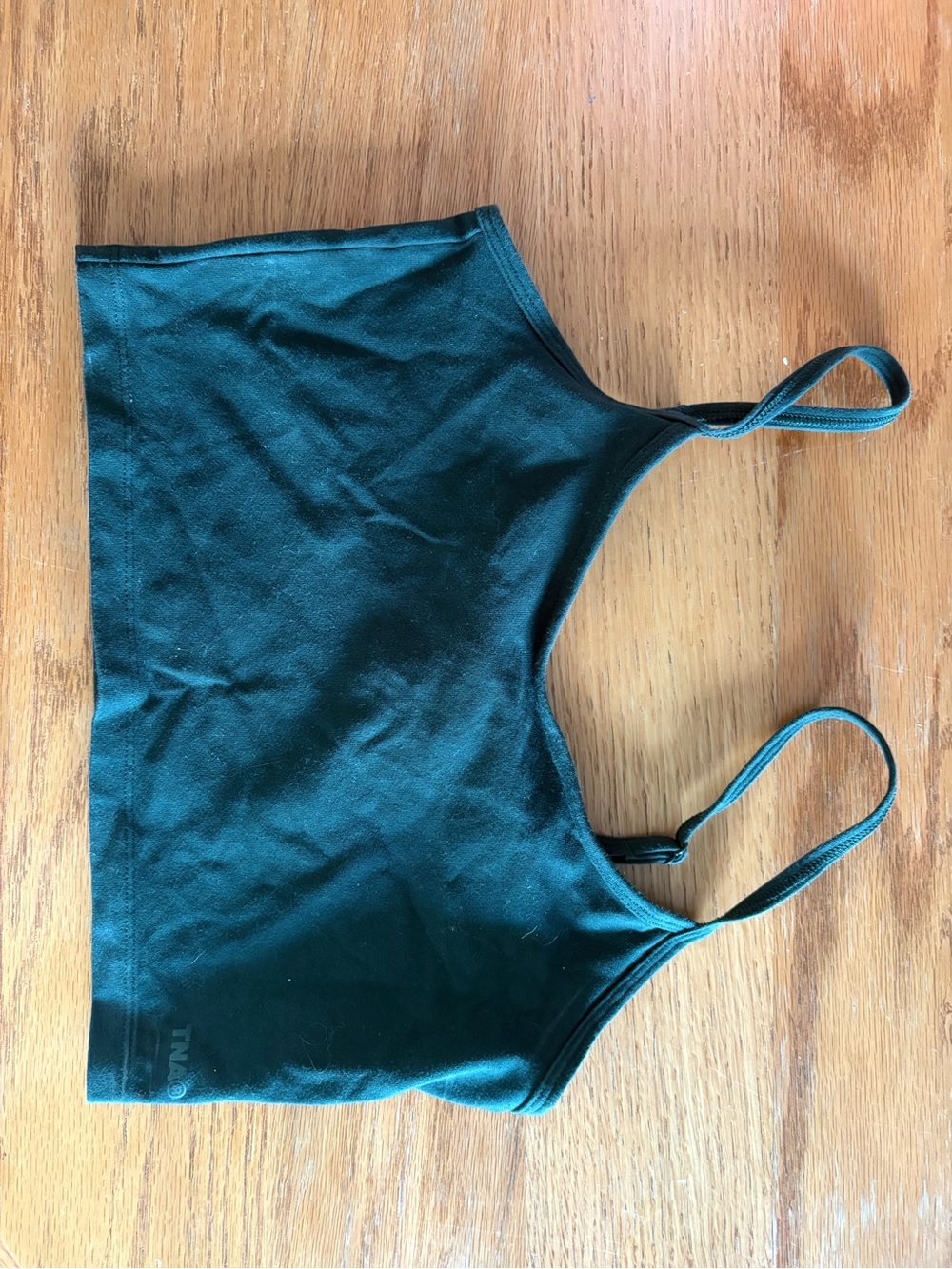 TNA Deep Teal Strappy Crop Camisole